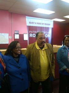 BIG WIGS --- Renowned judge Joe Brown was among those who have endorsed Robinson as she lobbies for the Shelby County Commission District 9 seat. (Photo by John Payne)