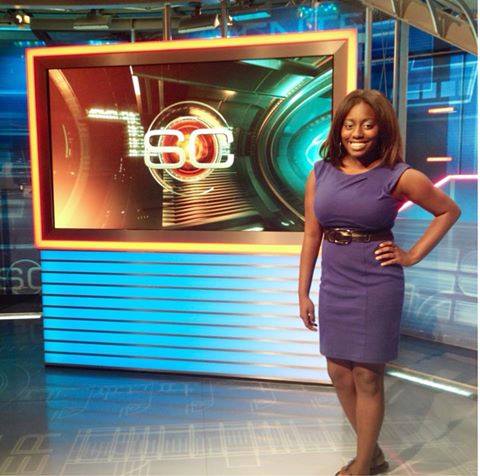 NATIONAL STAGE -- While Andrea Tucker, a native Memphian, admittedly had the time of her life in gaining professional broadcast journalism experience for the network known as the Worldwide Leader In Sports in 2013, among her biggest regrets, she said, is that she had never met longtime sportscaster and anchor Stuart Scott. (Photo submitted by A. Tucker)
